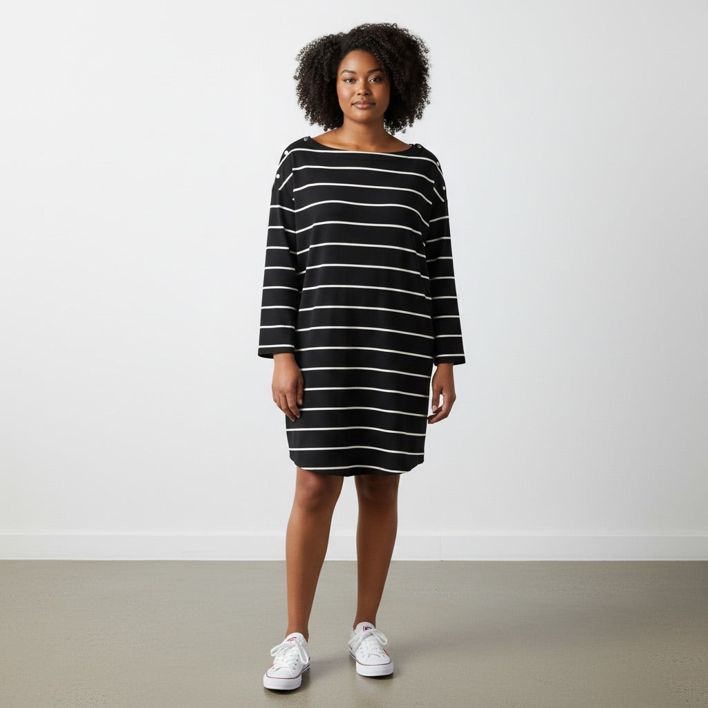Black/White Striped Maurice’s Women-Dresses/Rompers, 2XL